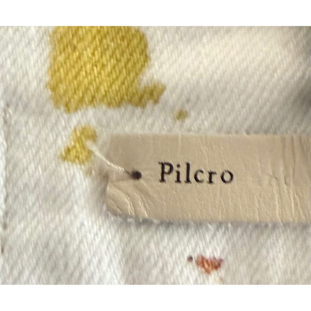 Pilcro and the Letterpress Anthropologie Lemon Print High Rise Bootcut Jeans 25 - Picture 5 of 7